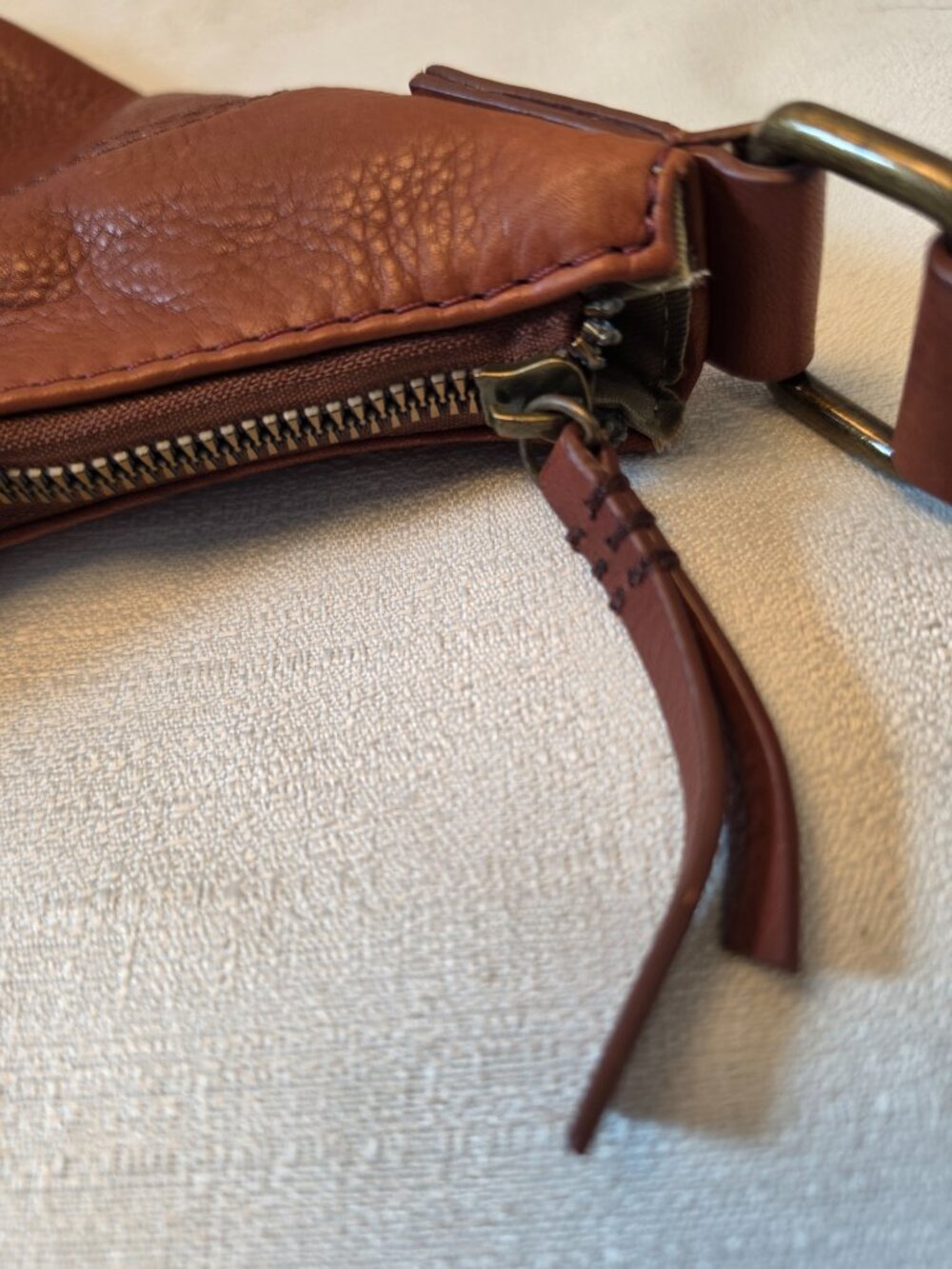 American Leather Co. Brown 100% Genuine Leather Handbag - Picture 6 of 11